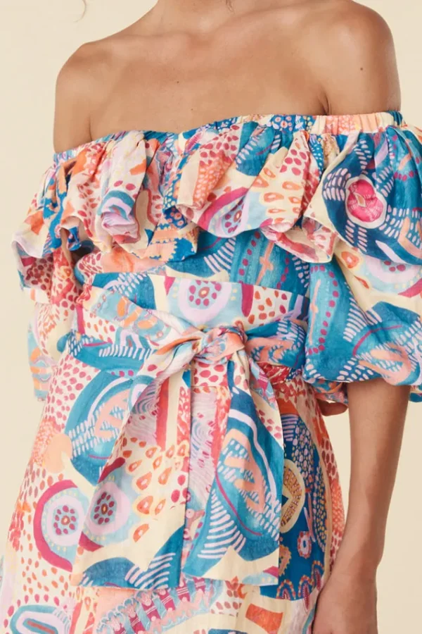 Bay Blue Akirra Koo Mini Dress Outlet