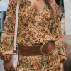 Antique Tan Cabana Studded Suede Belt Flash Sale