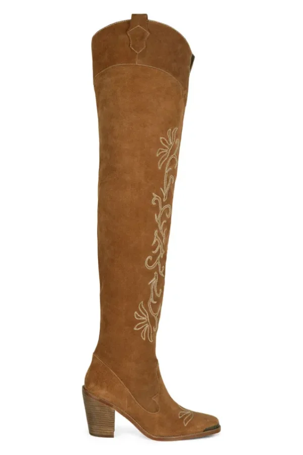 Tan Cabana Thigh High Boot New