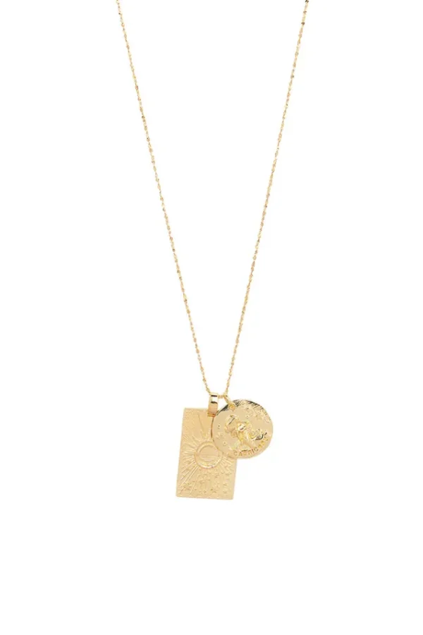 Gold Capricorn Stargazer Zodiac Necklace Discount