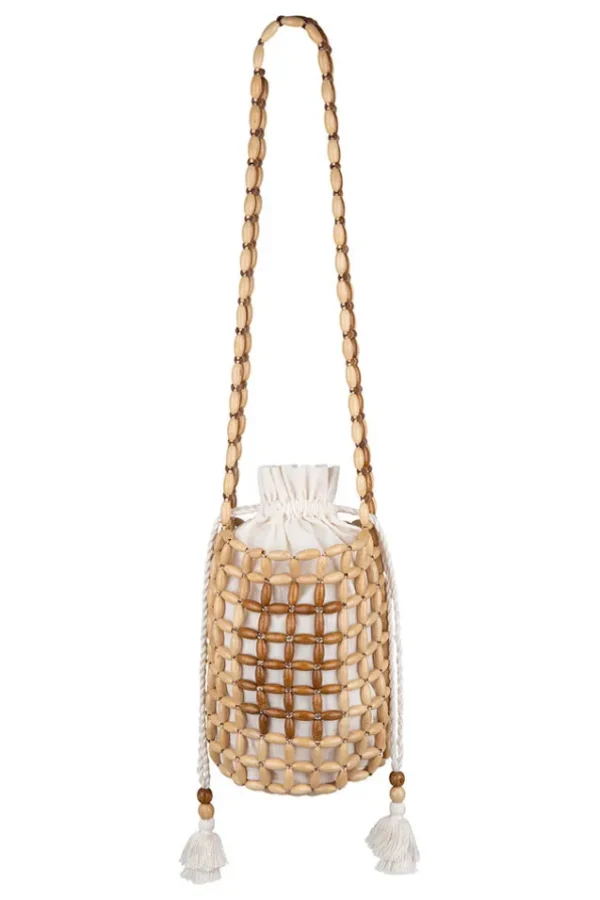 Natural Castaway Beaded Bag Discount