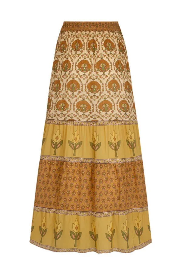 Champagne Chateau Maxi Skirt Cheap
