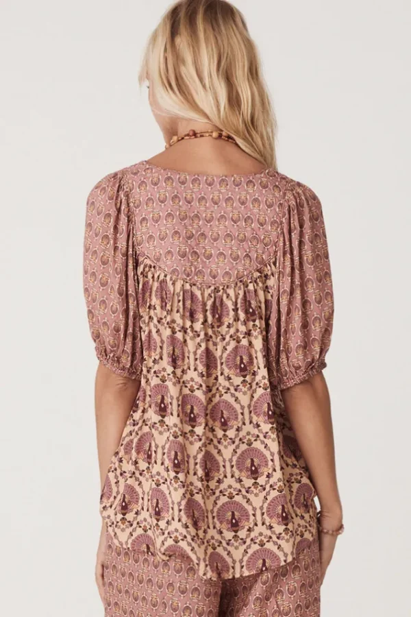 Grape Chateau Short Sleeve Blouse Hot
