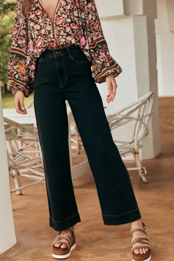Vintage Black Classic Straight Leg Jean Cheap