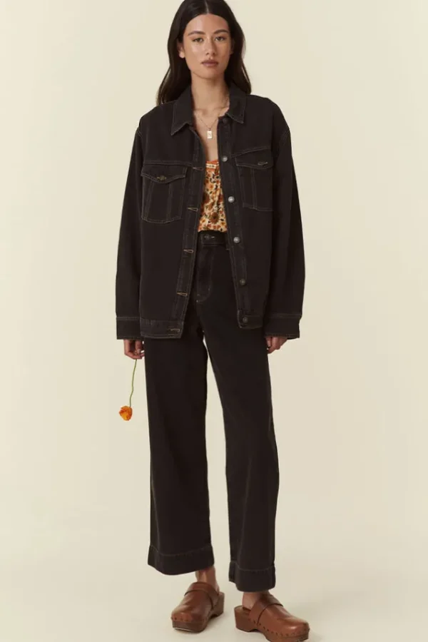Vintage Black Classic Straight Leg Jean Cheap