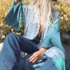 Turquoise Dawn Desert Wanderer Maxi Robe Cheap
