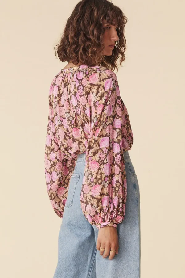Rose Enchanted Wood Blouse Outlet