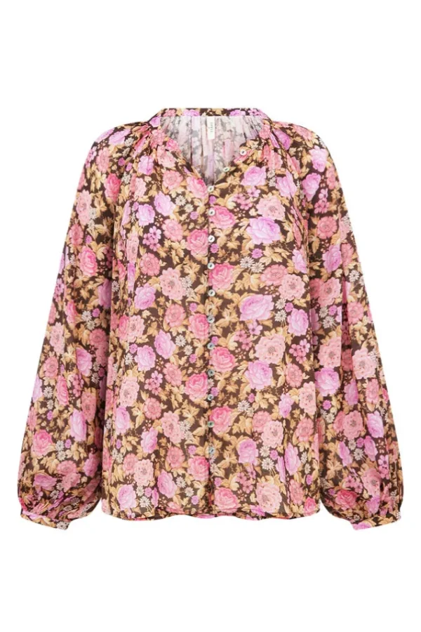 Rose Enchanted Wood Blouse Outlet