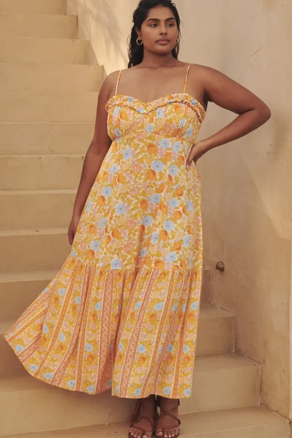 Dandelion Enchanted Wood Strappy Maxi Dress New