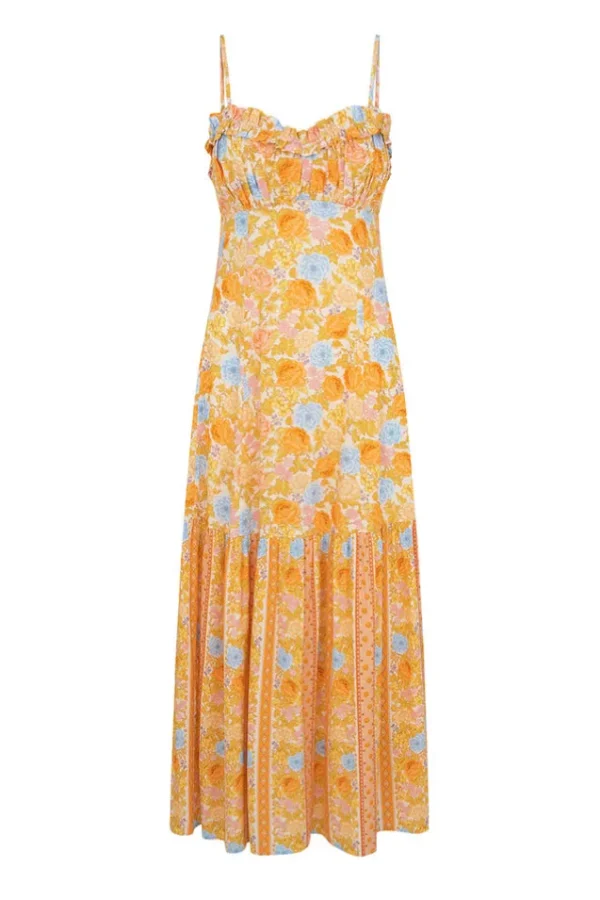 Dandelion Enchanted Wood Strappy Maxi Dress New