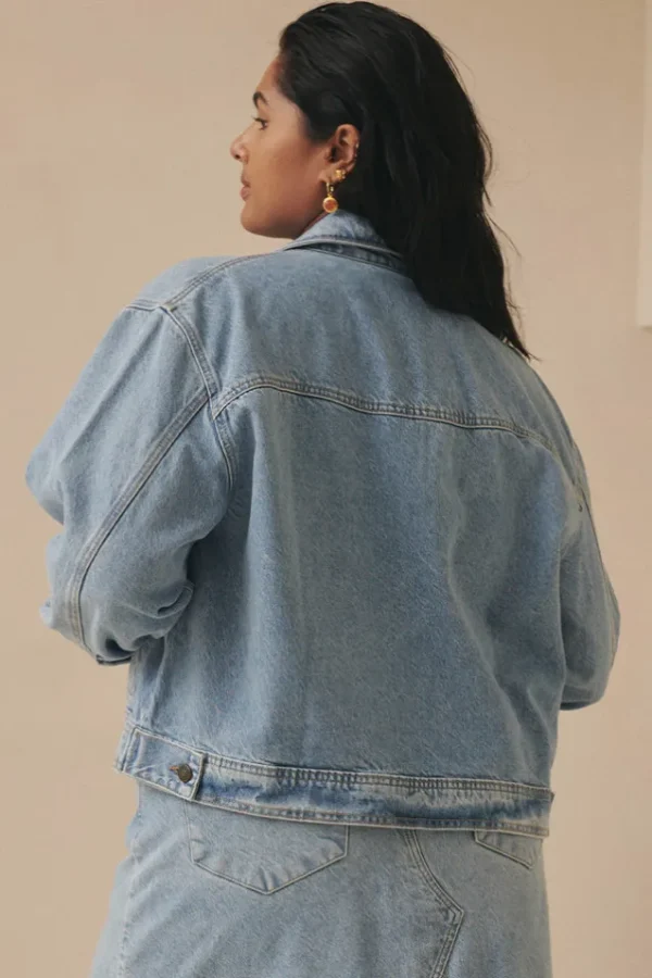 Sun Washed Blue Eve Denim Jacket Cheap