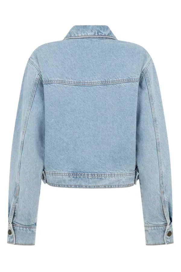 Sun Washed Blue Eve Denim Jacket Flash Sale