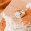 Sterling Silver Gemini Stargazer Zodiac Ring Clearance