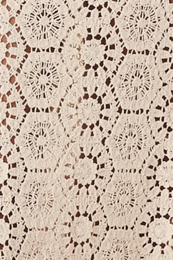 Cream Helena Crochet Lace Gown Clearance