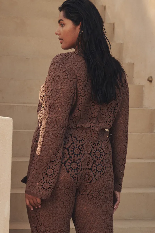 helena_crochet_lace_long__4.webp Chocolate Helena Crochet Lace Long Sleeve Top Shop