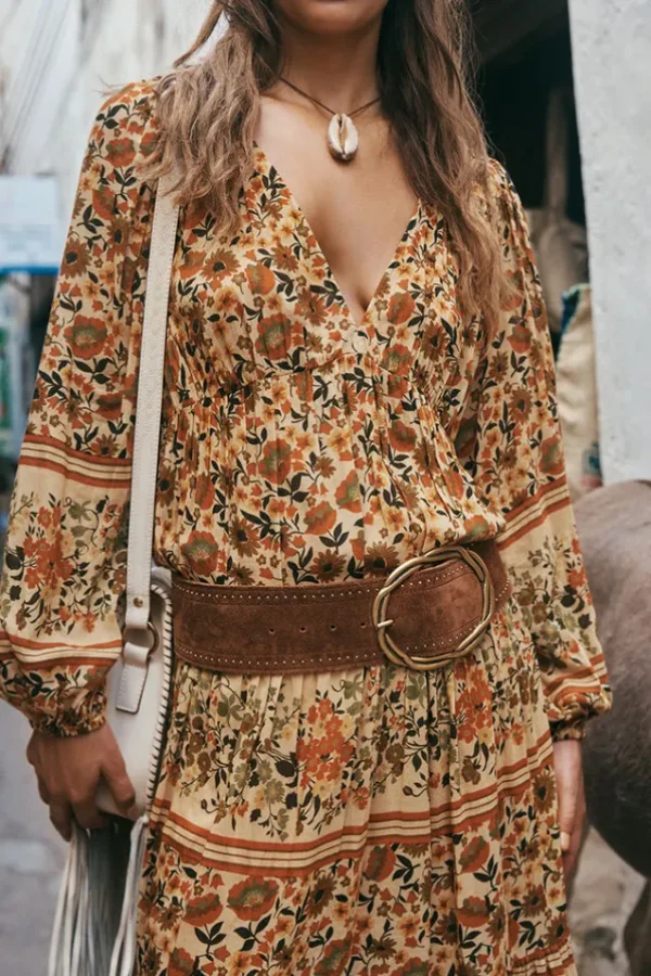 Gold Impala Lily Midi Dress Store