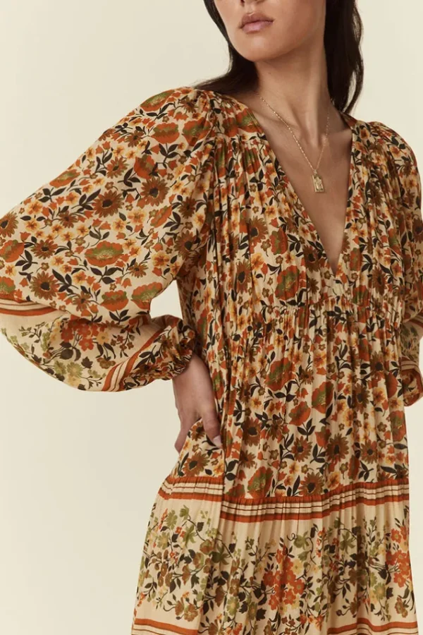 Gold Impala Lily Midi Dress Store
