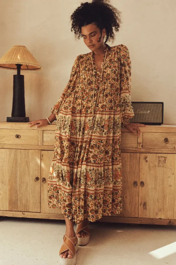 Gold Impala Lily Midi Dress Outlet