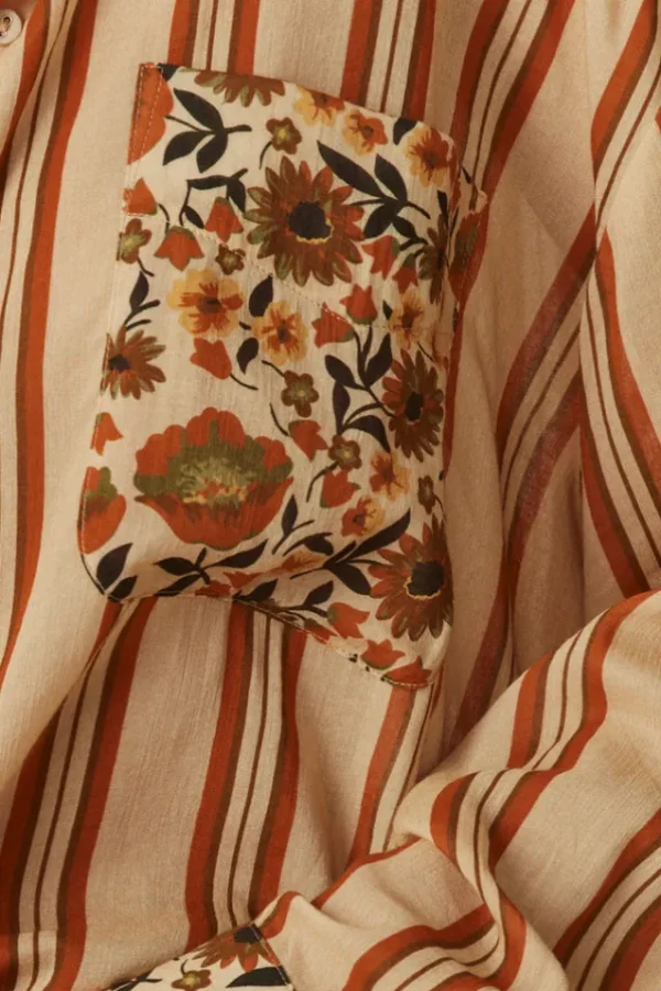 Gold Impala Lily Shirt Dress Hot