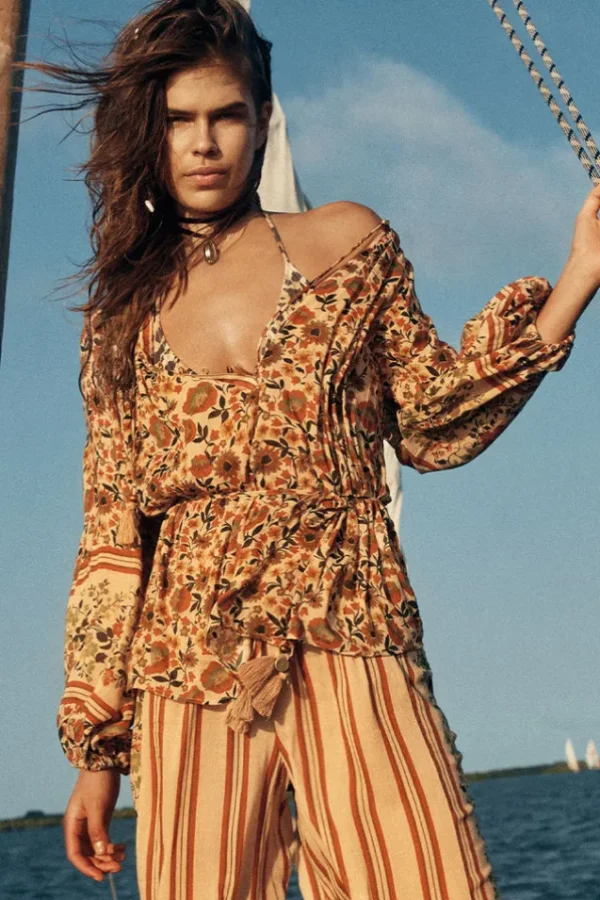 Gold Impala Lily Tie Blouse Clearance