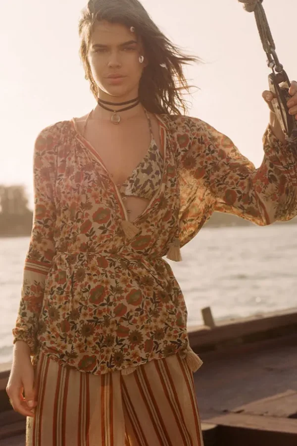 Gold Impala Lily Tie Blouse Online
