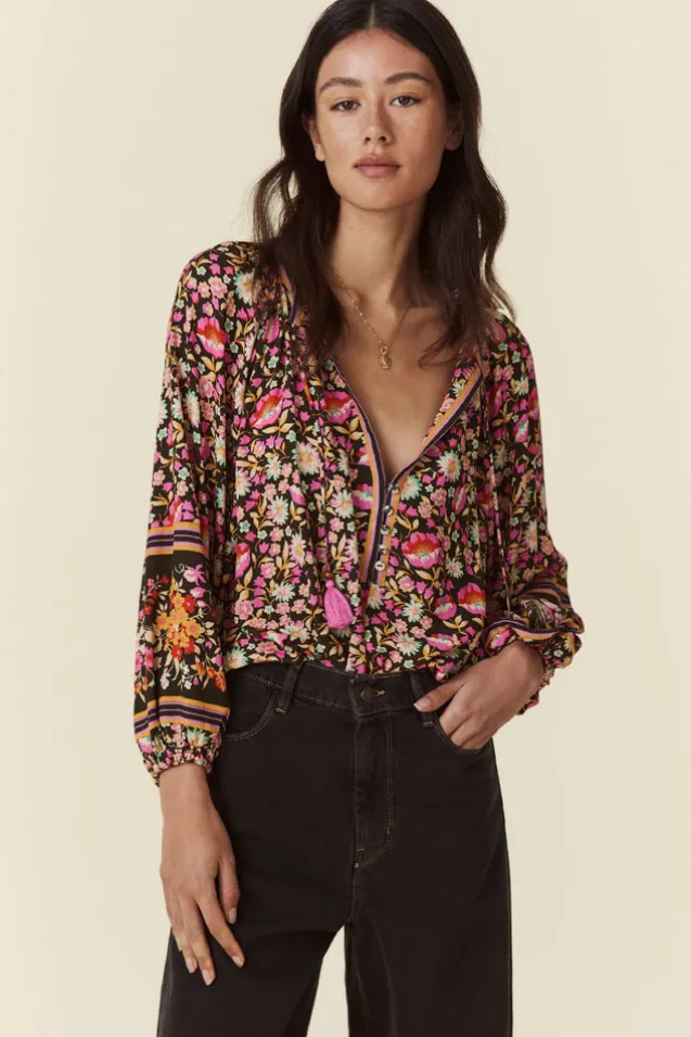 impala_lily_tie_blouse_3.webp Night Blossom Impala Lily Tie Blouse Store