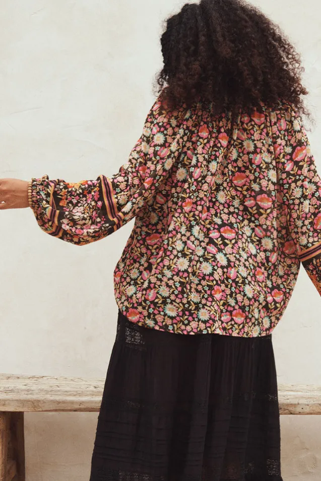 impala_lily_tie_blouse_7.webp Night Blossom Impala Lily Tie Blouse Store
