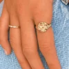 Gold Leo Stargazer Zodiac Ring New