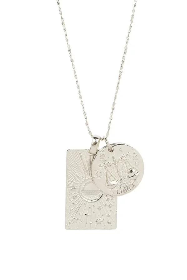 Silver Libra Stargazer Zodiac Necklace Store