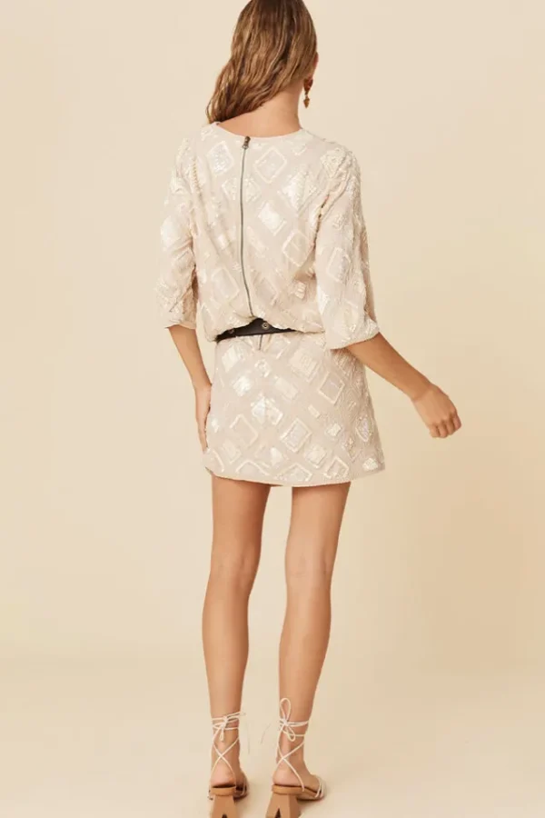 * Light Of Moon Sequin Tunic Dress Best Sale