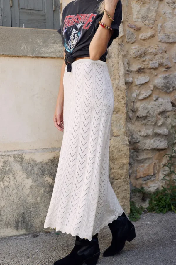 Snow Lou Lou Knit Midi Skirt Flash Sale