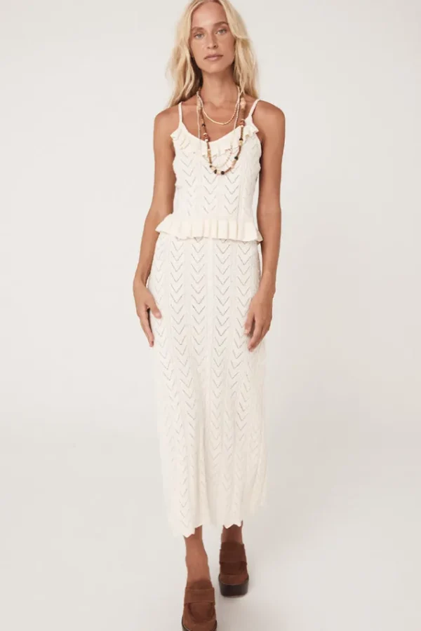 Snow Lou Lou Knit Midi Skirt Flash Sale
