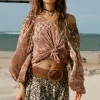 Mauve Lovers Beach Blouse New