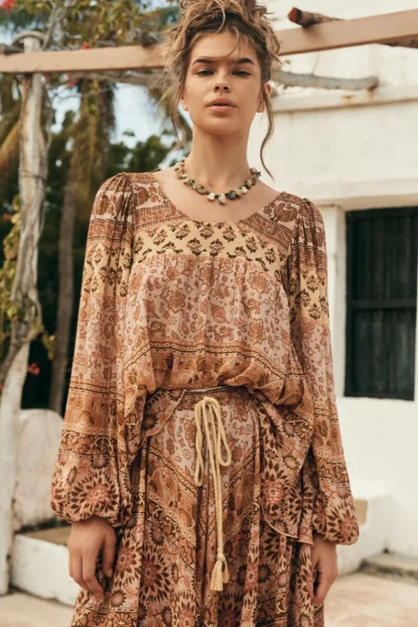 Mauve Lovers Beach Blouse Outlet