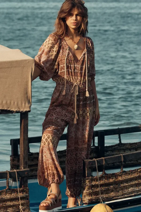 Mauve Lovers Beach Jumpsuit New