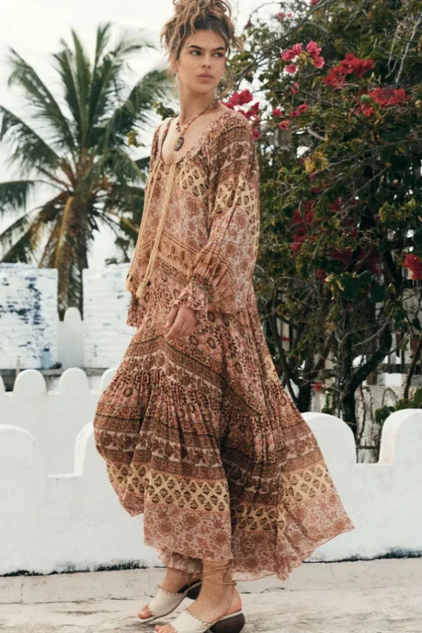 Mauve Lovers Beach Maxi Dress Hot