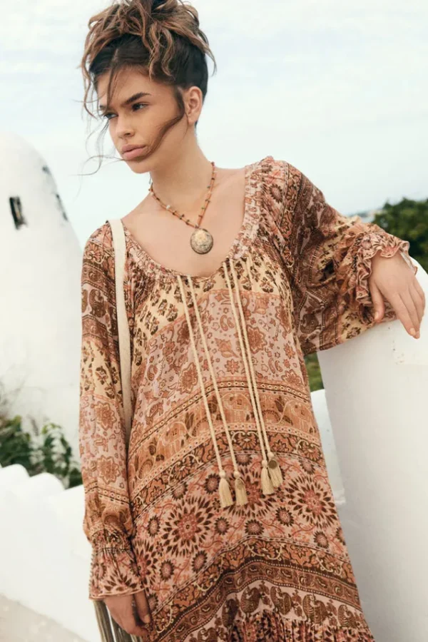 Mauve Lovers Beach Maxi Dress Hot
