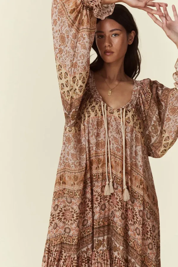 Mauve Lovers Beach Maxi Dress Hot