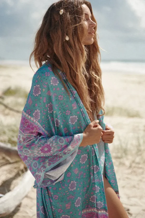 Paradise Lovers Beach Maxi Robe Clearance