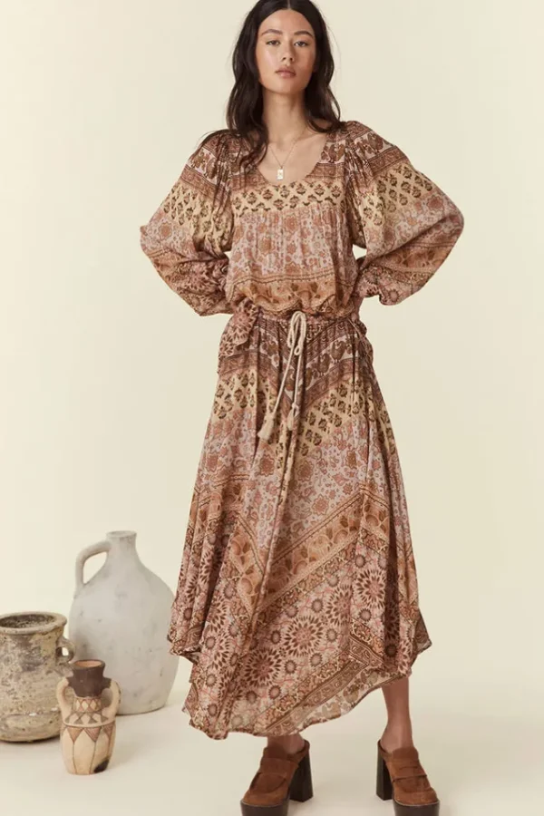 Mauve Lovers Beach Midi Skirt Cheap