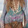 Paradise Lovers Beach Tie Blouse Clearance