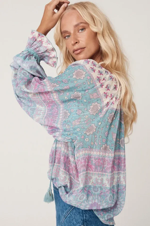 Paradise Lovers Beach Tie Blouse Cheap