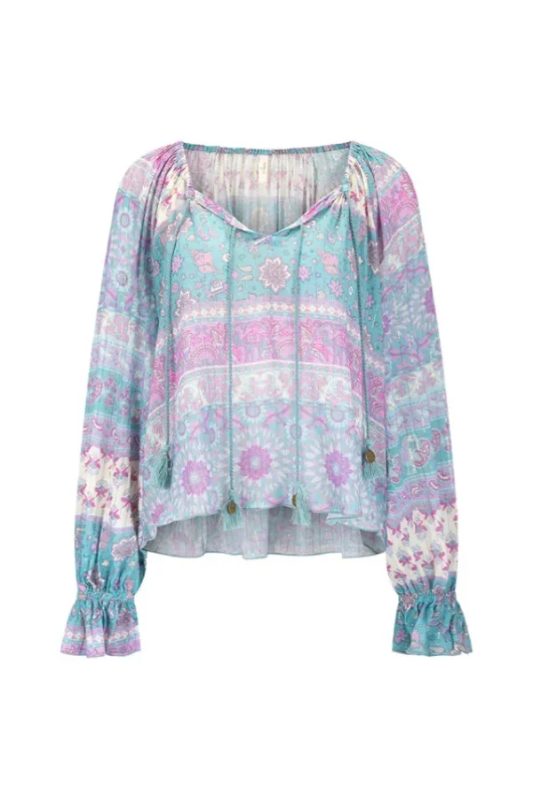 Paradise Lovers Beach Tie Blouse Clearance