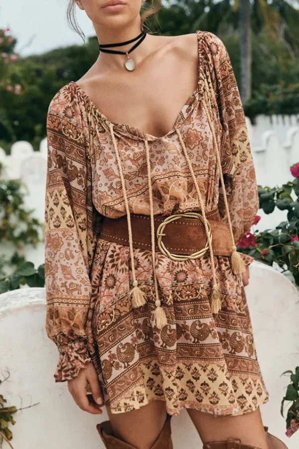 Mauve Lovers Beach Tunic Dress Best Sale