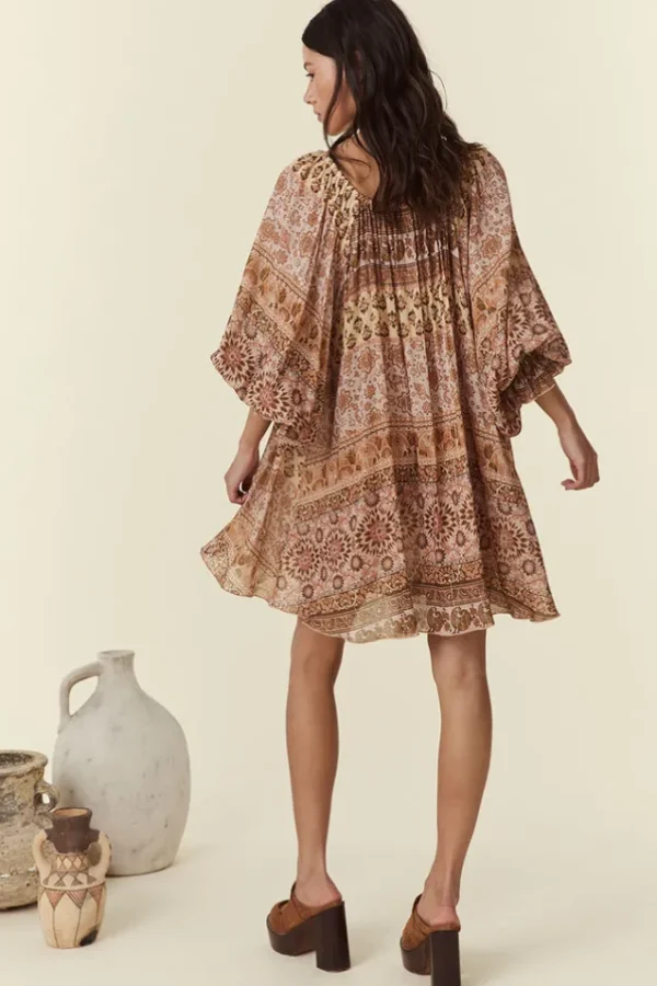 Mauve Lovers Beach Tunic Dress Cheap