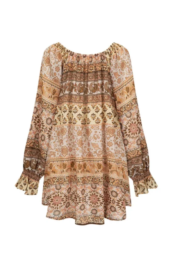 Mauve Lovers Beach Tunic Dress Discount