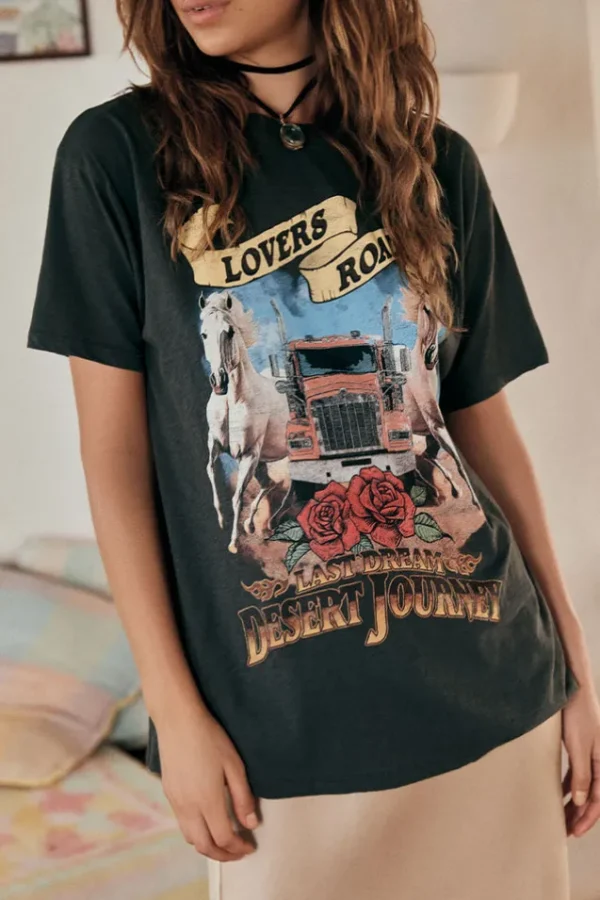 Charcoal Lovers Road Biker Tee Flash Sale