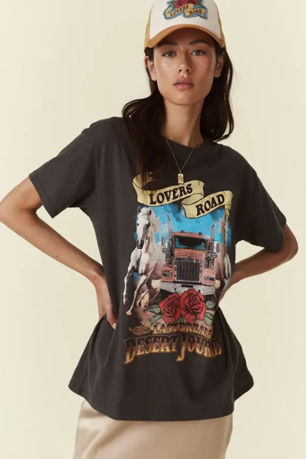 Charcoal Lovers Road Biker Tee Flash Sale