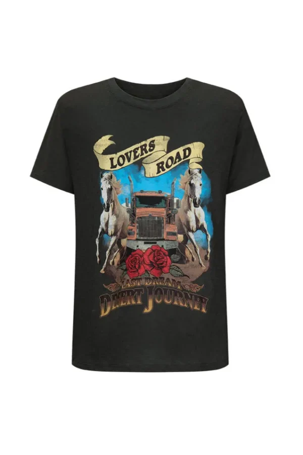 Charcoal Lovers Road Biker Tee New