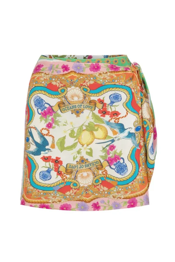 Mosaic Maddelena Wrap Skirt New